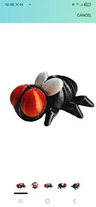 Fleximech Mini Mutaciones La Mosca 1.75" Articulado Impreso en 3D Insecto Mirador - Imagen 1 de 4