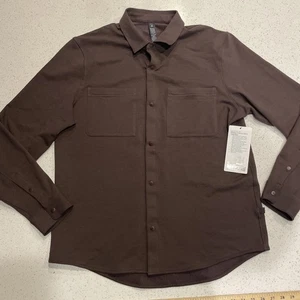 Lululemon Herren Stretch French Terry Overshirt Espress Braun XL Neu mit Etikett Fehler - Bild 1 von 6
