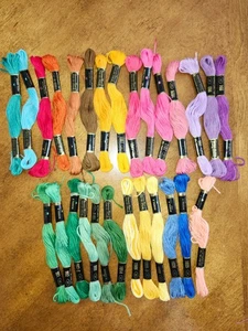 27 Skein Lot - American Thread Star Six Strand Embroidery Floss Assorted Colors - Picture 1 of 1