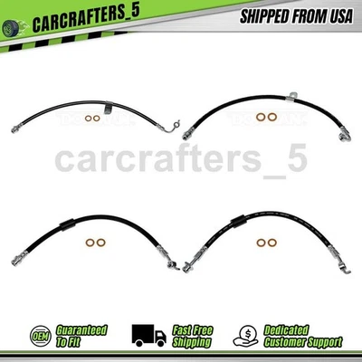 4 mangueras hidráulicas de freno delantero trasero para Kia K900 2015-2017 3,8 L Foto 1 de 4