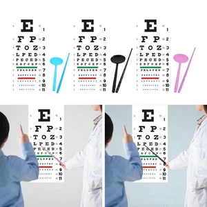 PVC Wall Chart for Eye Testing 22.05"x10.24" with Occluder and Pointer for - Picture 1 of 17