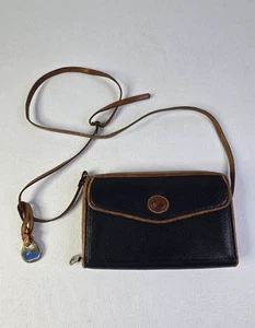 Vintage Dooney & Bourke Classic Flap Pocket Crossbody Purse Pebble Leather - Bild 1 von 19