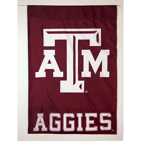 Texas A&M University Aggies Athletics Silkscreen Fan Flag NCAA Licensed College Cover
