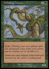 Magic the Gathering MTG Winding Wurm (285) Urza's Saga   NM