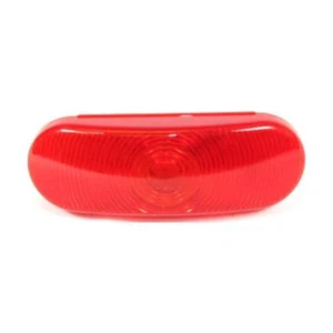 Fortpro 6" Red Oval Tail/Stop/Turn Incandescent Light with Red Lens - Sealed | F - Picture 1 of 3