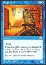 Sage Owl X4 (Weatherlight) MTG (NM) *CCGHouse* Magic