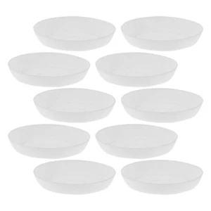 10 Pcs Succulent Plastic Drip Tray Flower Pot Large Plant Saucer - Picture 1 of 12