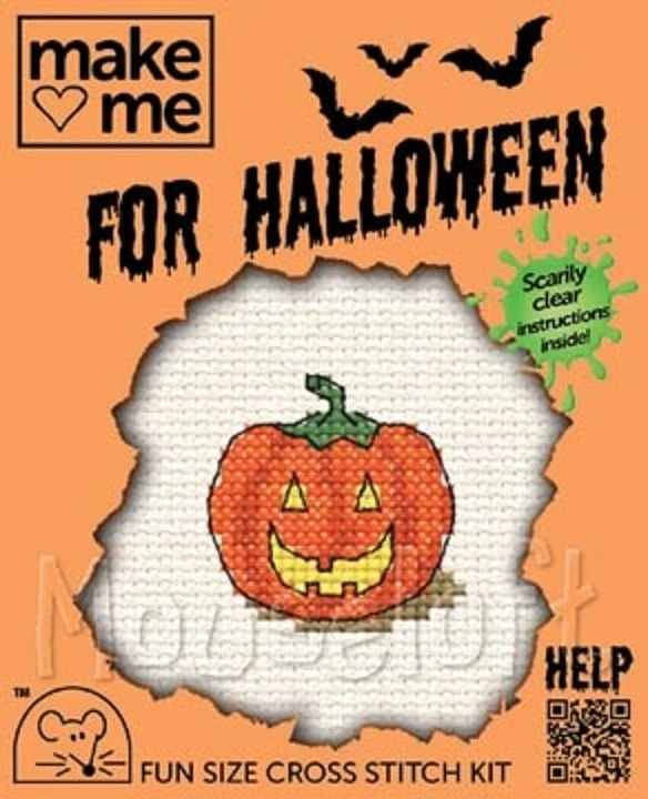 mouseloft Fun Size cross stitch kit - Pumpkin - Halloween