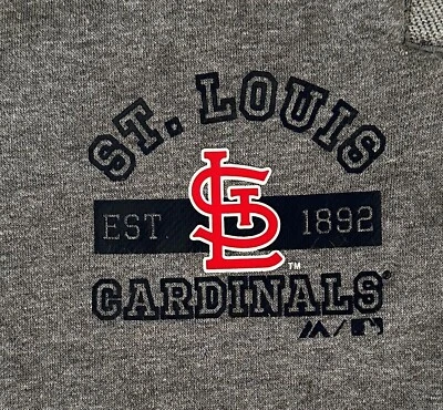 Majestic Men's St. Louis Cardinals Shorts, Small, Gray Foto 1 de 3