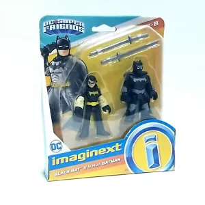 IMAGINEXT DC Super Friends 2 Pk Figures - Black Bat & Ninja Batman - Picture 1 of 2