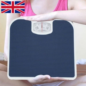 Accurate Mechanical Dial Bathroom Scales-Weighing Scale Body Weight Blue 130Kg - Picture 1 of 9