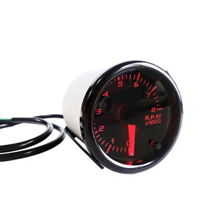 2" 52mm Digital Pointer 7 Color LED 12V 0~8000 RPM Tacho Gauge Tachometer Meter - Picture 1 of 13