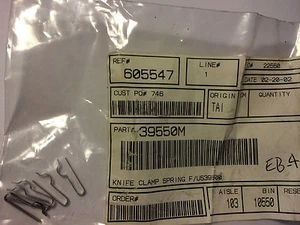 (1) Neu 39550M Messerklemmfeder für Union Special 39500 Nähmaschine - Bild 1 von 2