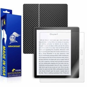 ArmorSuit Amazon Kindle Oasis 2017 & 2019 Screen Protector + Black Carbon Fiber - Picture 1 of 6
