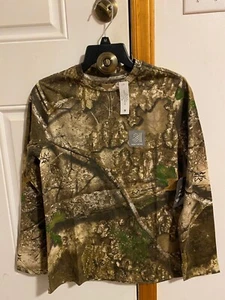 NEW BOY'S SIZE 14-16 REALTREE APX SCENT CONTROL HUNTING CAMO LONG SLEEVE T-SHIRT - Picture 1 of 8