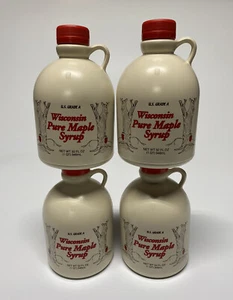 4 Quarts of 100%🍁Organic & Pure🍁Wisconsin Maple Syrup Grade B (Dark Robust) - Picture 1 of 4