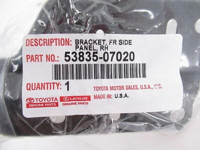 Оригинальный передний кронштейн для пассажира Toyota 53835-07020 2013-2018 Avalon от оригинального производителя - Изображение 1 из 4