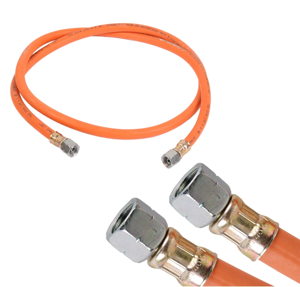 Propan Gasschlauch Standard oder Winterfest 2 x 1/4" links 0,4 m - 5 m Camping   - Bild 1 von 1