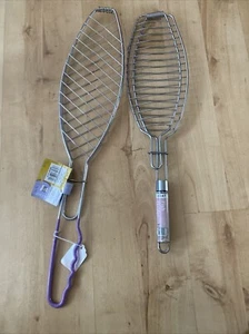 2 x portapesci rete barbecue - Foto 1 di 5