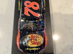 MARTIN TRUEX JR. AUTOGRAPHED 2018 BASS PRO CALIFORNIA RACE WIN DIECAST & CARDS