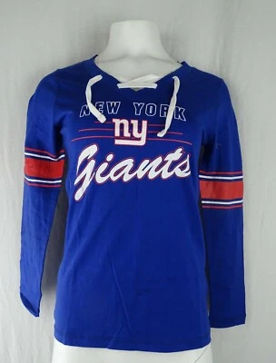 Camiseta con cordones para mujer New York Giants NFL Team Apparel Foto 1 de 4