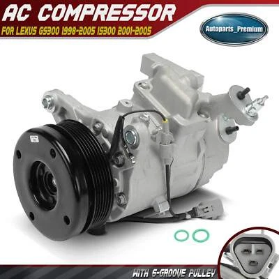 AC A/C Compressor with Clutch for Lexus GS300 1998-2005 IS300 2001-2005 L6 3.0L - Image 1 of 4