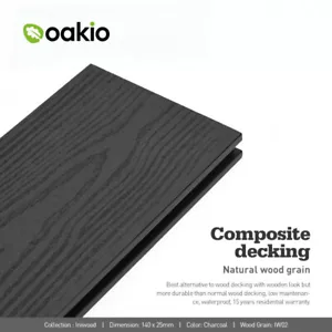 AU Certified Charcoal Composite Decking WPC Wood plastic 15 Years Warranty!!! - Picture 1 of 11