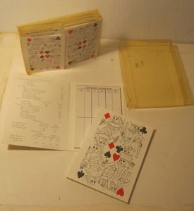 Juego de almohadillas de puntuación V. R. Vernon Bridge 1977 nuevas en caja abierta 2 CONTRATO 8 individuales - Imagen 1 de 4