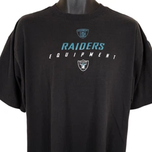 Las Vegas Raiders T Shirt Mens Size XL Black Reebok NFL Football OVERSIZED - Picture 1 of 6