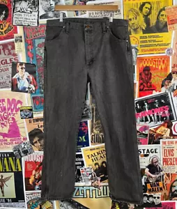 Vintage 90s Black Wrangler Cowboy Cut Denim Jeans Herren 38x31 - Bild 1 von 9