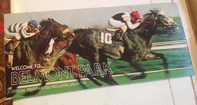 Belmont Program Triple Crown Champion Affirmed Jockey Club Gold Cup - Image 1 of 2