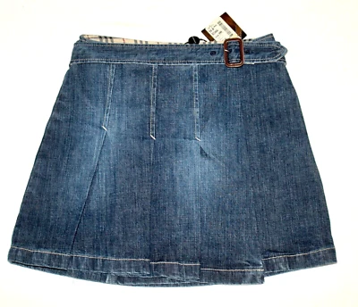 Authentic Burberry Girls Denim Pleated Skirt SZ 10 Brand New W/Tags - Image 1 of 4