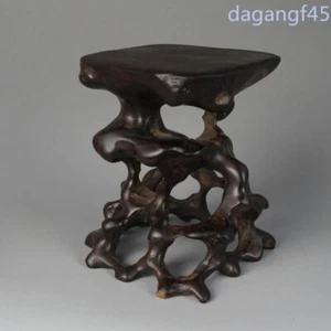 Black Wood Root Carving Solid Root Base - Picture 1 of 6
