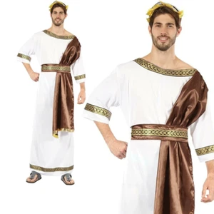 Toga Deluxe Herren Party Kostüm Griechischer Gott für Erwachsene Neu - Bild 1 von 3
