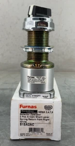 NEW FURNAS ELECTRIC 51SA2AC SELECTOR SW 2POS SHORT NEMA 3/4/7/9 WHITE FREE SHIP - Picture 1 of 7