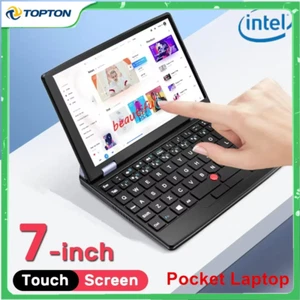 Compact Power: 7-Inch Fanless Mini Laptop with Touchscreen & 12GB RAM - Picture 1 of 15