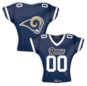 NIP LA Rams Football Jersey 24" Super Shape Foil Balloon Navy Blue White Gold - Picture 1 of 4