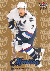 2007-08 Fleer Ultra Hockey Gold Medallion #9 Brendan Morrison