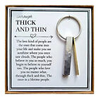 Through Thick And Thin Keychain - Bests Friend Gift Souvenir Present with Box