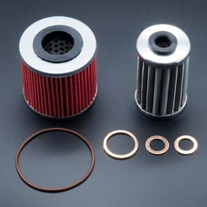 Oil Filter Set for KTM 400 600 620 625 640 660 - Stainless Steel Microfilter 58038044000 - Picture 1 of 2