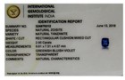 TANZANITE NATURALE 2,95 CARATI CERTIFICATA IGI