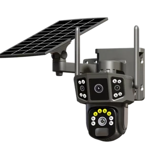 9MP Wireless Solar Camera WIFI Security Outdoor Battery PTZ CCTV Home House V380 - Picture 1 of 15