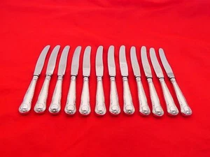 Set of 12 Beautiful Denmark Sterling Silver Vintage Tea / Breakfast Knives EE-9 - Picture 1 of 6