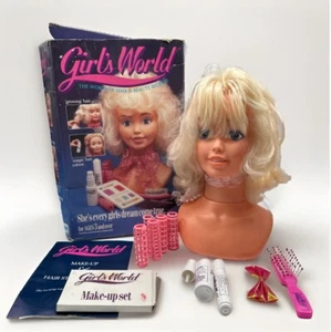 Vintage 1980s Pedigree Girl’s World Make Up & Head Original Box - Picture 1 of 17