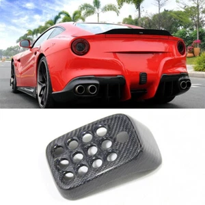 Carbon Fiber Rear Brake Fog Light Cover W/O Hole For Ferrari F12 Berlinetta - Picture 1 of 5