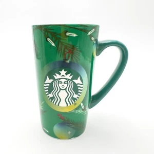 Taza de café Starbucks Navidad 2020 luces verdes logotipo sirena 16 oz alto café con leche - Imagen 1 de 9