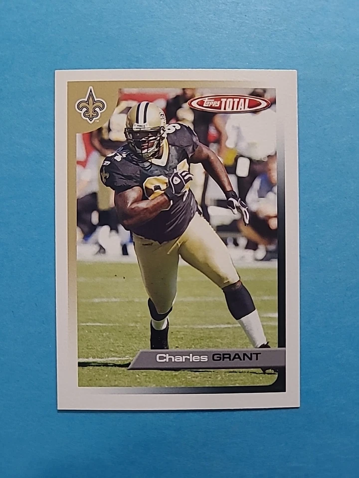 CHARLES GRANT 2005 TOPPS TOTAL FOOTBALL CARD # 186 H1458 - Image 1 of 1