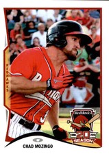 2015 Fargo-Moorhead RedHawks Team Issue #12 Chad Mozingo Houston Texas TX Card