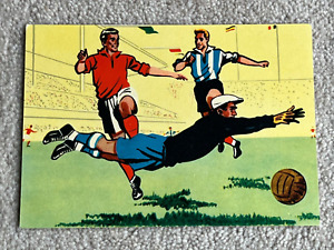 1958 Football World Cup Postcard from Sweden, VM Fotboll / Haskel Propaganda