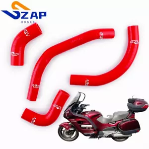 Silicone Radiator Hose RED For 92 93 94 95 96 97 98 99 Honda ST1100 1991-2002 - Picture 1 of 9